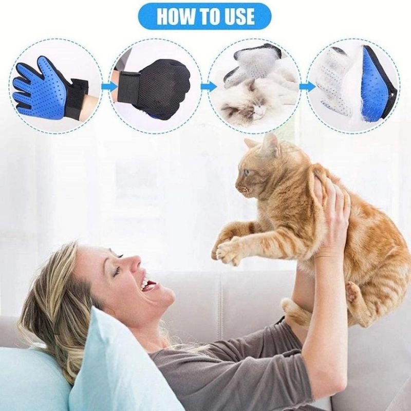 Pet Massage Grooming Cat Brush Shower Dog Grooming Gloves