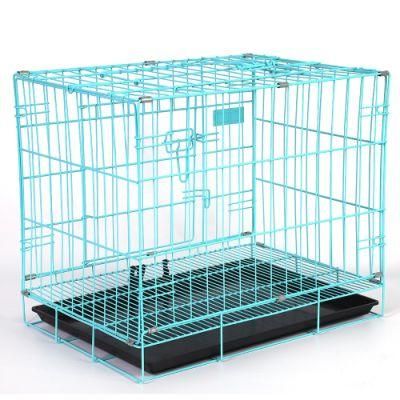 Folded Sturdy Dog Cages Metal Kennels