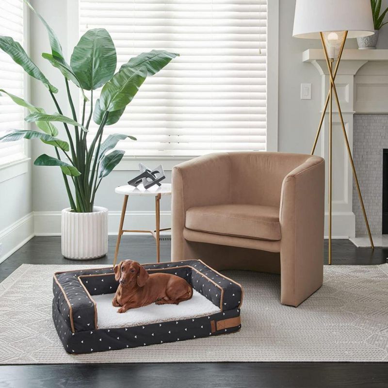 OEM Pet Supplier Customzied Pet Bed Foam Sofa Style Dog Bed