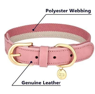 High-End Classic Luxury Soft Nylon&Cotton Wear-Resistant Nylon Dog Pet Collar for Small/Medium/Large-Dogs