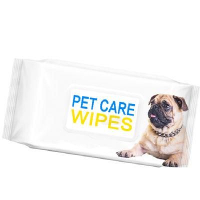 Biokleen Portable Dog Cleaning Cotton Wet Tissue Non-Woven Fabric Unscented Pet Soft Pet Wipe