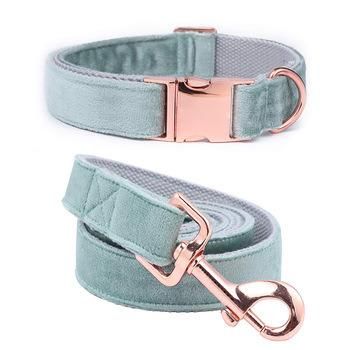 Super Comfortable Customzied Velvet Dog Collar and Dog Leash