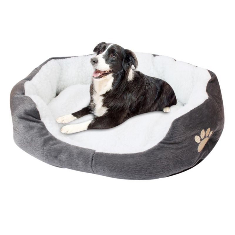 Pet Dog Cat Fleece Warm Bed House Plush Cozy Nest Mat Pad Portable Sleeping Bed