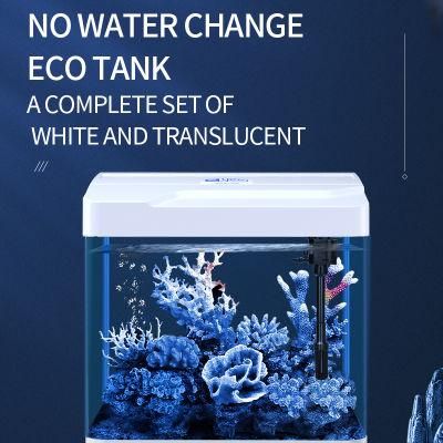 Yee Fish Tank Water Grass Aquarium Desktop Ecological Glass Small Fish Tank with Light