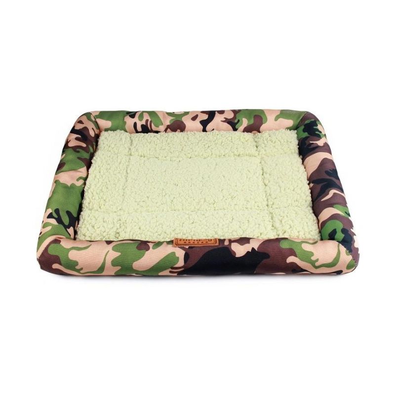 Dog Bed Oxford Cloth Camo Print Soft Washable Pet Bed Dog Sofa with Nonslip Bottom Removable Cover for Small Medium Large Dog
