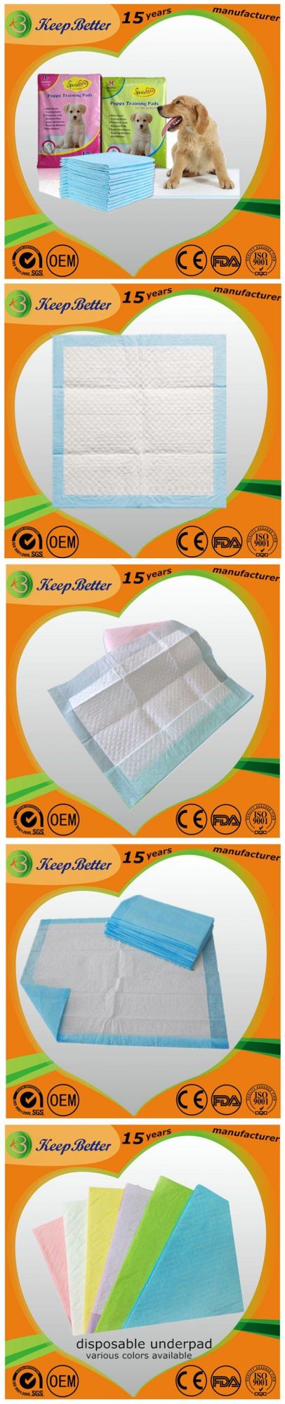 Home Floor Protect Pet Incontinence Supply Dog Wee PEE Piddle Training Pads