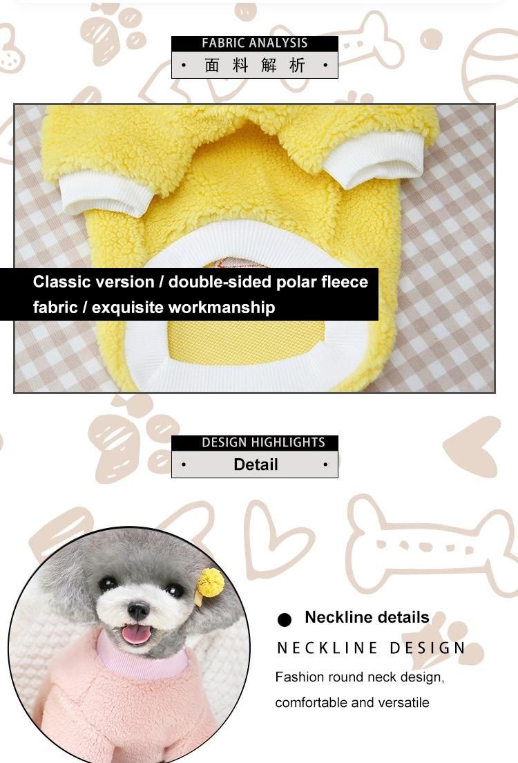 Thicken Fleece Warm Dog Jacket Cold Weather Dog Clothes for Puppy Winter Customized Logo OPP Bag Fashion BSCI Print Pet Clothes