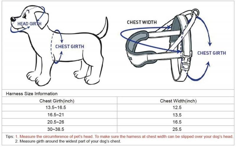Soft and Comfortable Neoprene Padded Chest Plate Dog Harness