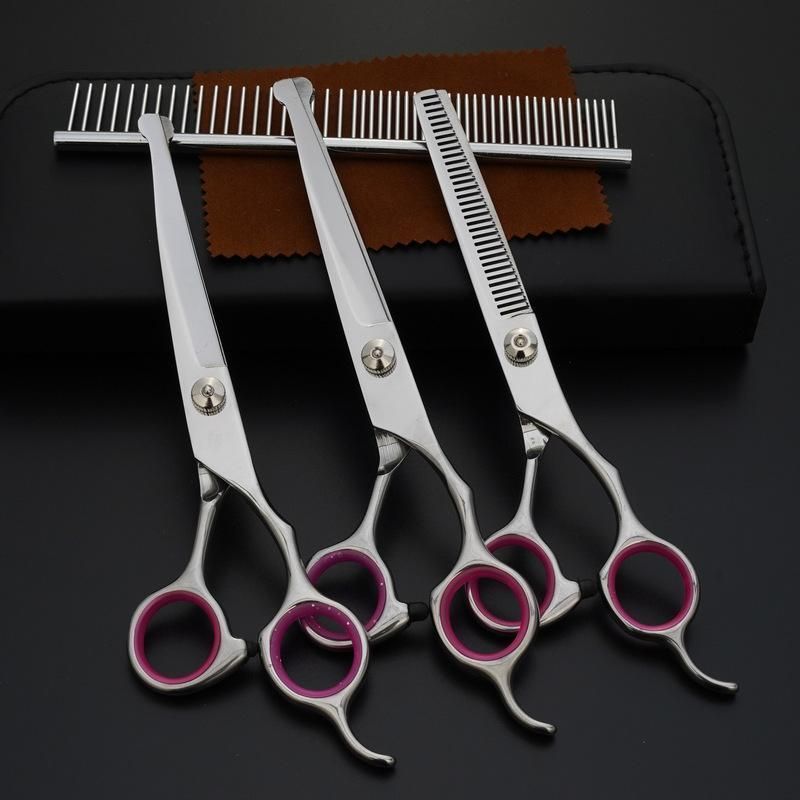 safety Pet Grooming Scissors Round Head 6 Inch Dog Scissors