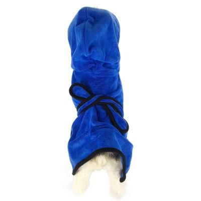 Super Absorbent Soft Towel Robe Dog Cat Bathrobe Pet Supply