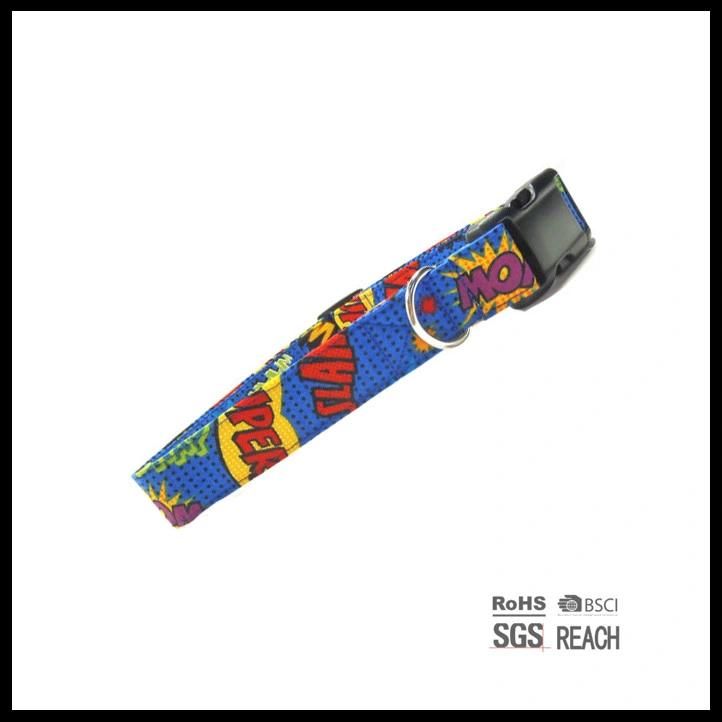 Fashion Pattern Canvas Eco-Friendly Pet Cat Dog Collars