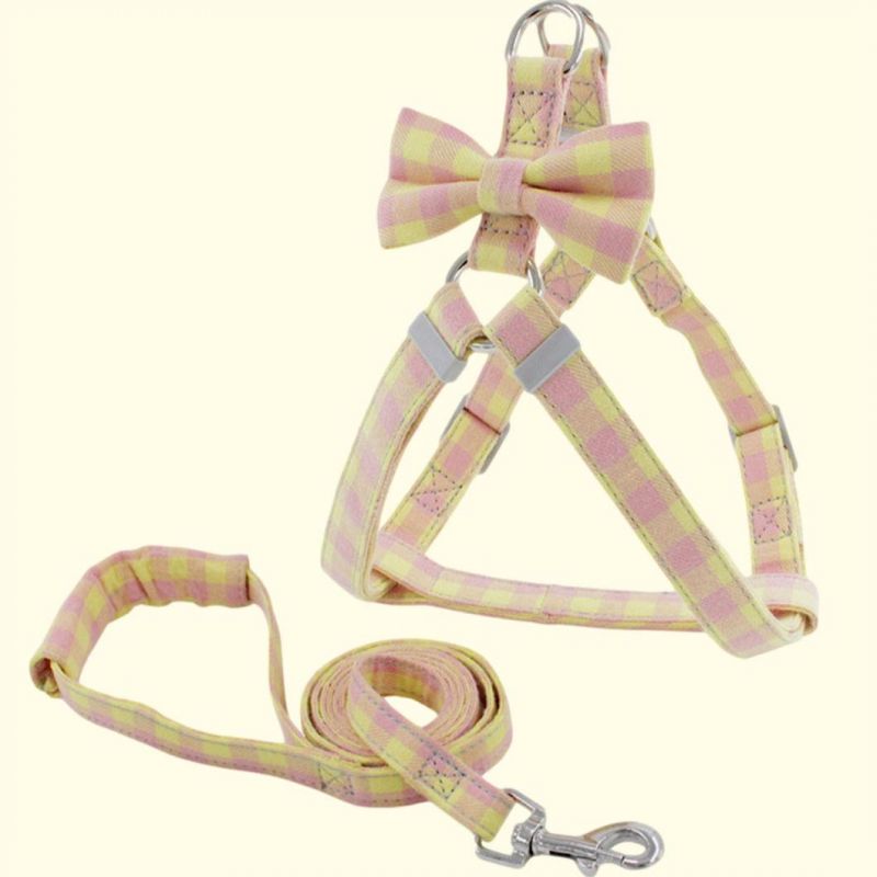 Cotton Webbing Pet Harness No Pull Dog Harness with Leash Set