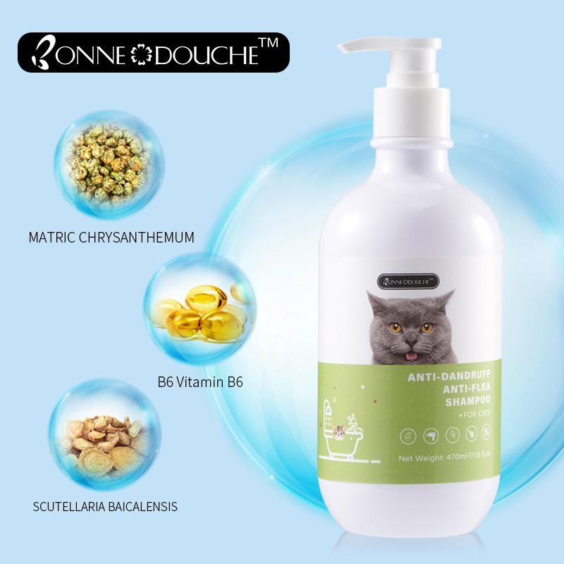 Cat Shower Gel Anti Lice Flea Moisturizing Pet Shampoo