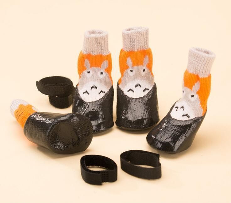 Outdoor Dog Socks Printing Pet Socks Waterproof Dog Socks