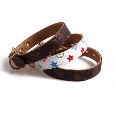 High Quality Leaf Design Luxury Ins Hot Selling Dogs Bowknot Bow Tie Metal Buckle Pet Accessories Dog Collar Leash Set