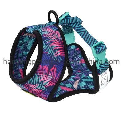 Custom Print Pattern Reversible Dog Harness Mesh Dog Vest