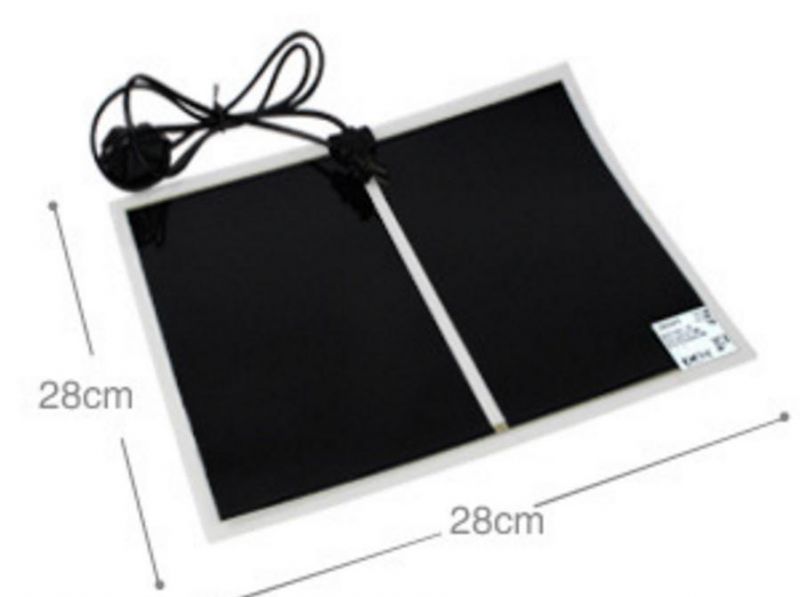 7W 11 X 5.9 Inch Waterproof Reptile Heating Pad Warmer with Temperature Controller, Power Adjustment Under Tank Terrarium Heater Heat Mat