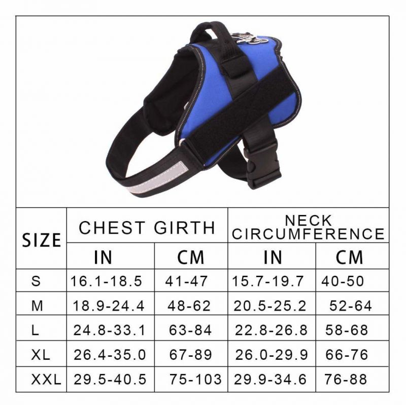 Dog Harness No-Pull Reflective Breathable Adjustable Pet Vest with Handle for Outdoor Walking- No More Pulling, Tugging or Choking