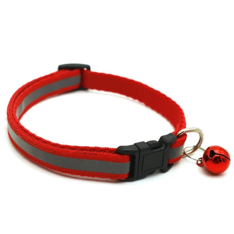 Pet Collar Reflective Strip Pet Bell Collar Suitable for Small Cats and Dogs Pet Supplies