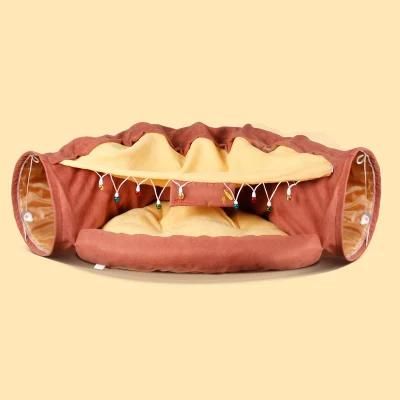 Manufacturers Durable Selling Solid Soft Two Cat Ball Pet Bed Cat