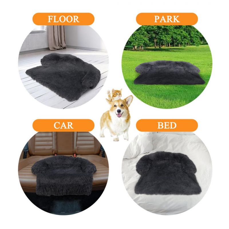 Fluffy Luxury Long Plush Warm Pet Sofa Bed