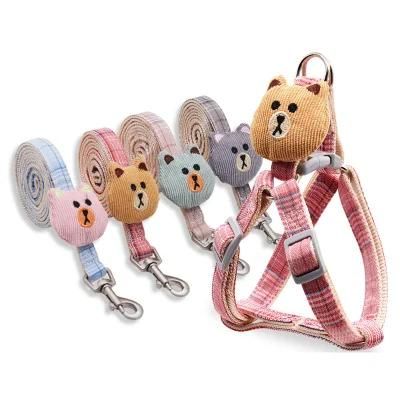 Pet Chest Strap Dog Traction Rope Mesh Breathable Strap Harness and Nylon Dog Leash