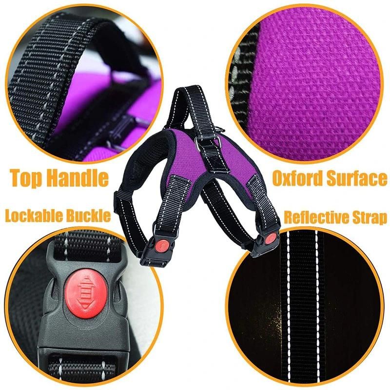Dog Harness No Pull Pet Harness Breathable Mesh Fabric Lining Dog Harness