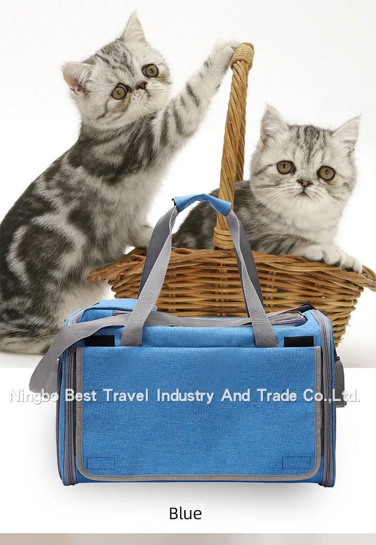 Full Window Breathable Pet Cage Handbag Cat Dog Travel Bag Shoulder Bag Convenient Pet Carrier