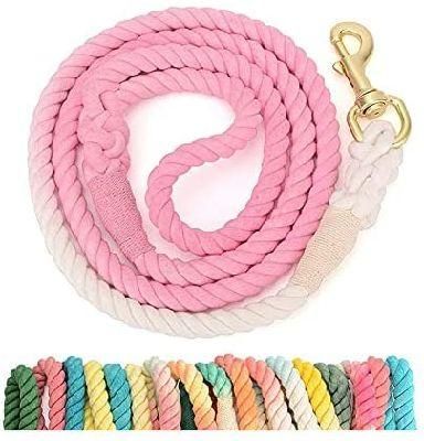 Tie Dyed Handmade Ombre Dog Leash for Large Dogs with Swivel Snap Hook