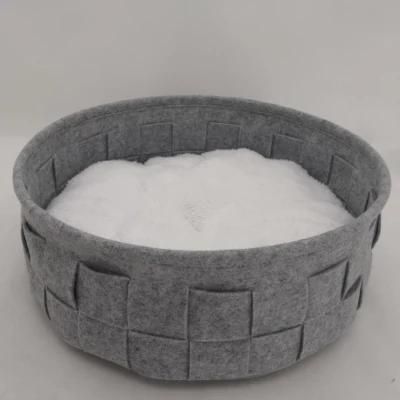 Felt Hand Woven Pet Bed