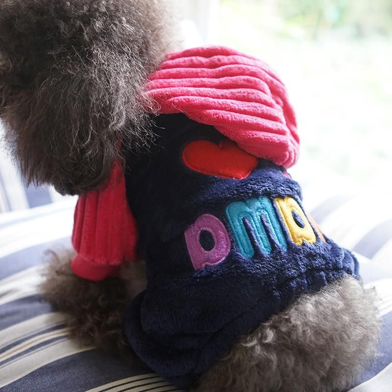 Winter Cotton Xxs-L Size, Pet Outfits Puppy Jumpsuit Small Dog Pajamas Clothes//