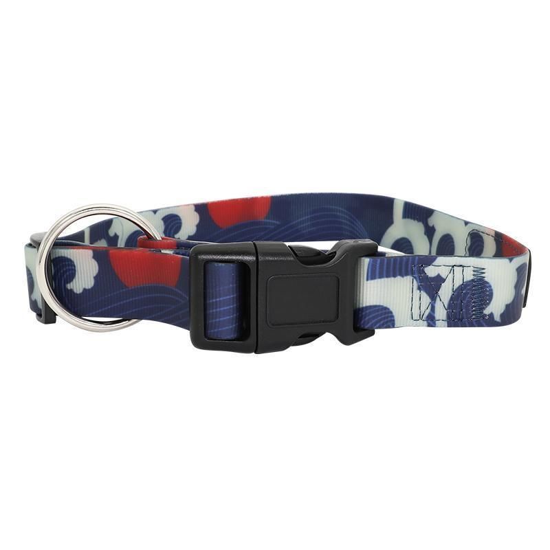 New Style Polyester Printed PVC Coated Webbing Waterproof Dog Collars