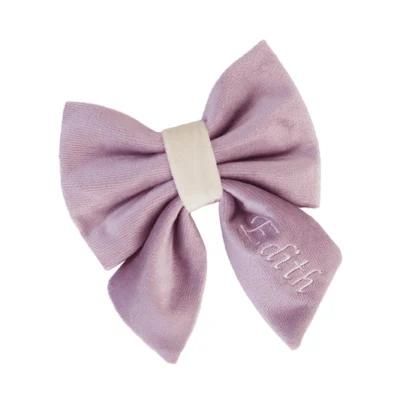 2022 Instagram OEM Velvet Embroidery Dog Salior Bowtie Fashionable Dog Accessories Pretty Dog Salior Bowtie