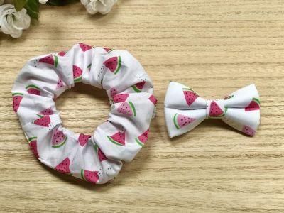 Pet Dog Bowtie and Matching Scrunchie Wholesale Custom Designer Pet Supply