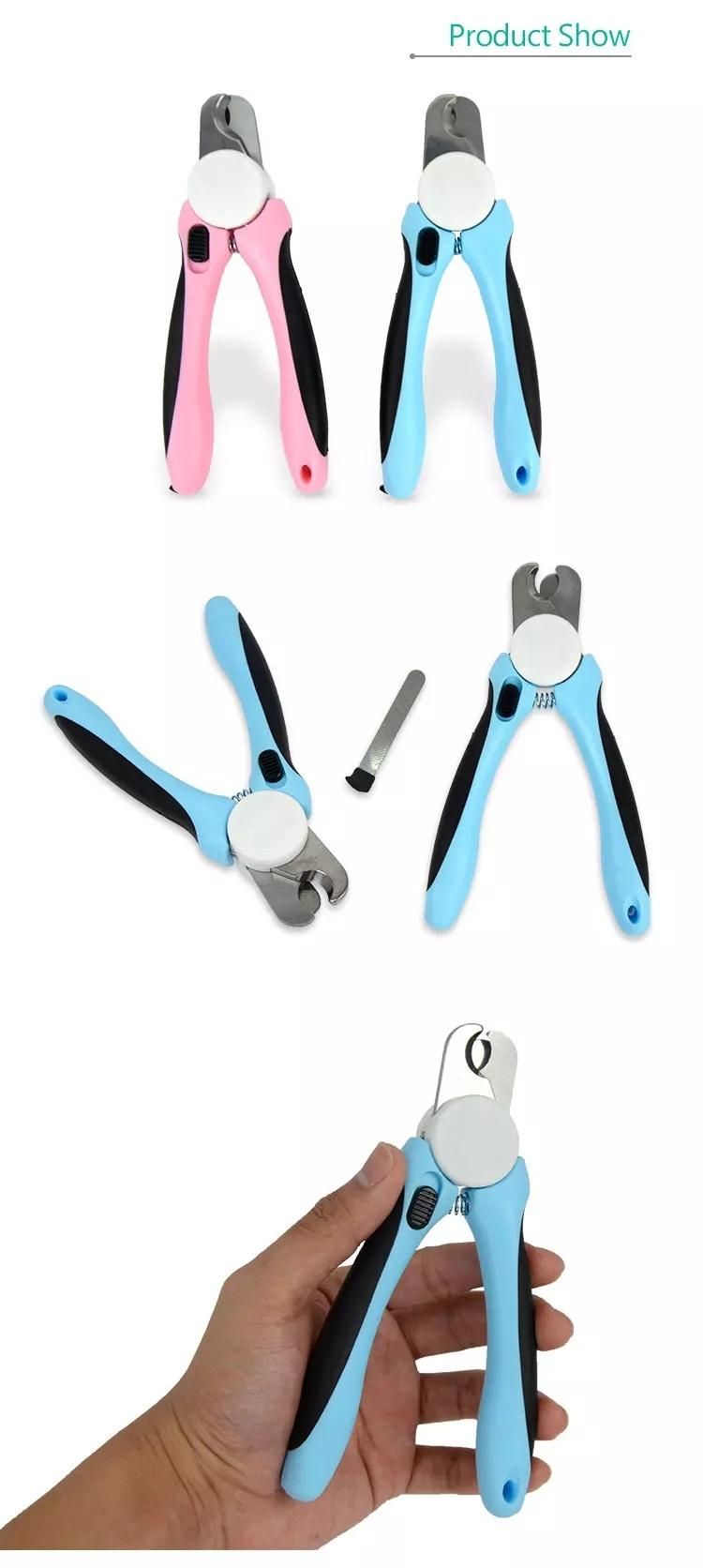 Professional Pet Nail Surgical Nail Baber Scissors Cat Dog Clippers and Trimmer with Safety Guard