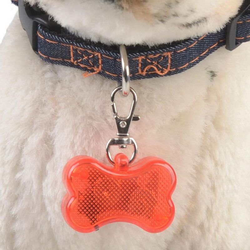 LED Light up Pet Pendant Pendant Small Bone Luminous Pendant