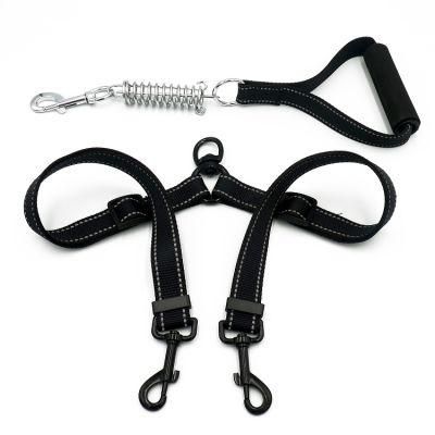 Hot Sale Durable Reflective Double Dog Leash for Two Dogs