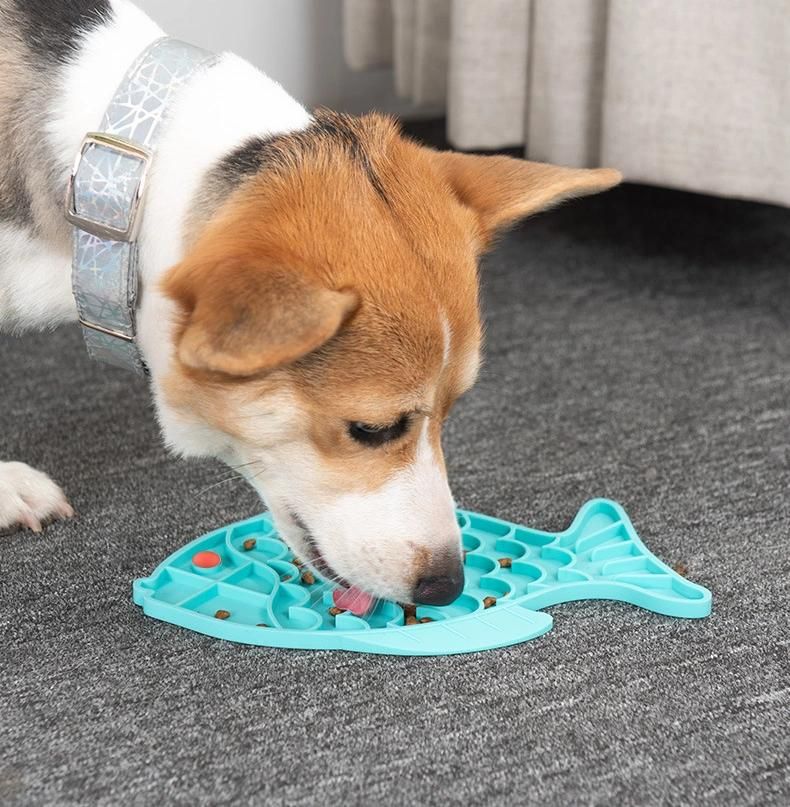 Pet Dog Feeding Bowl Mat Silicone Dog Feeding Lick Pad