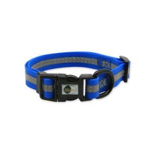 Dog Collar Waterproof Pet Collars Anti-Odor Durable Adjustable PVC &amp; Polyester Soft with Reflective Cloth Stripe Basic Dog Collars Xs/S/M/L Sizes