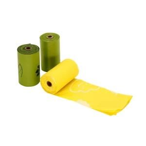 100% Biodegradable &amp; Compostable Pet Waste Bags/ Pet Poop Bags on Rolls for Pet Care