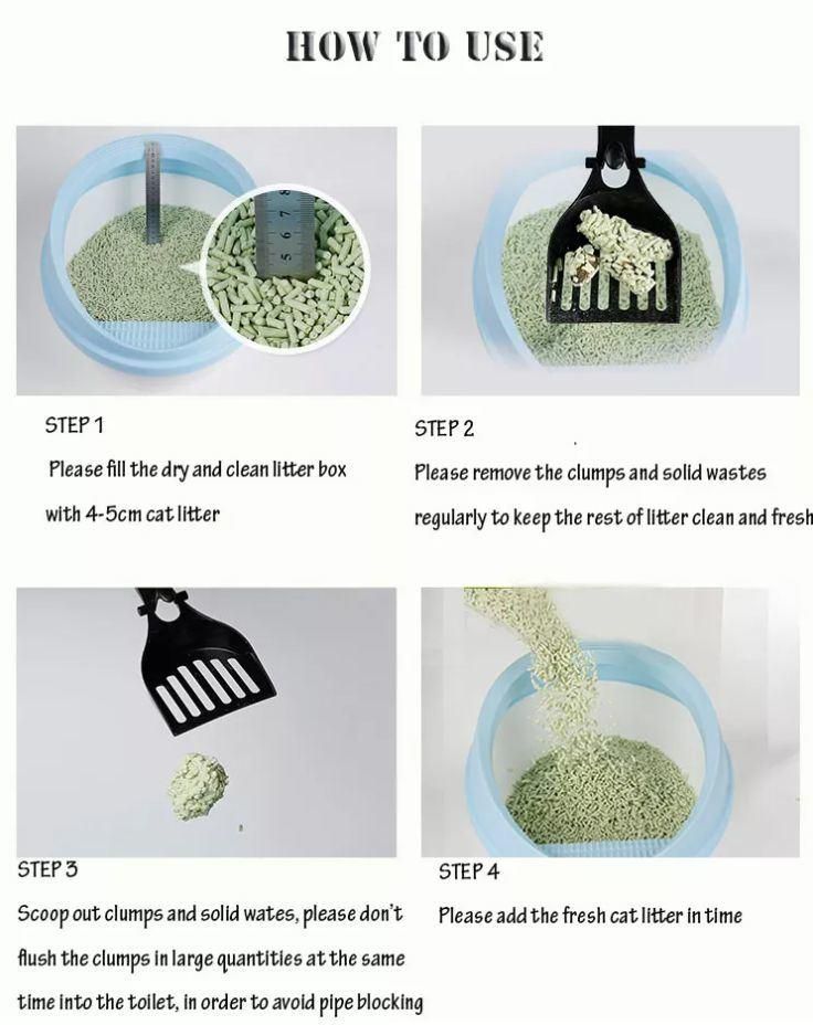 Tofu Cat Litter Cat Box Filler Natural Plant Cat Litter