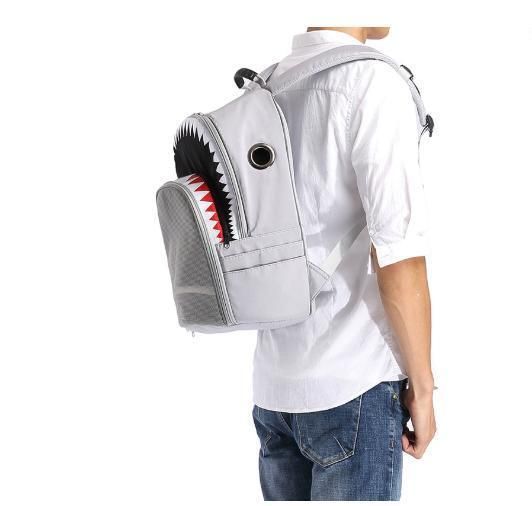 Pet Backpack Personal Shark Breathable Carrier Bag Dog Backpack Cat Bag