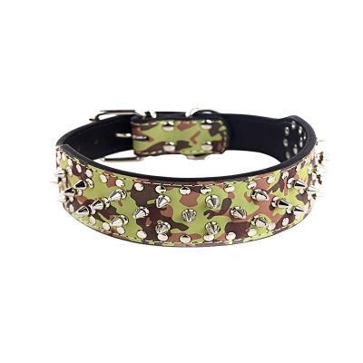 PU Leather Dog Collar with Spikes