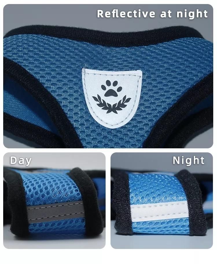 Pet Harness Leash Set Training Walking Leads for Small Cats Dogs Print Harness Collar Soft Adjust Leashes Set