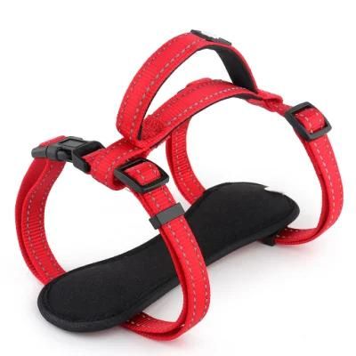 Waterproof Neoprene Soft Reflective Chest Plate Dog Harness with Handle