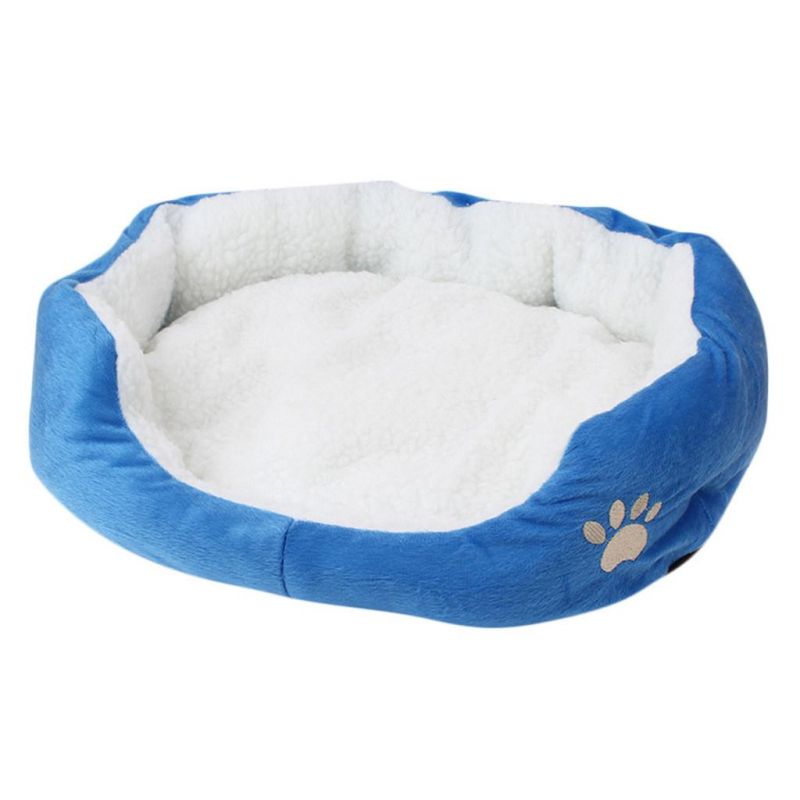 Pet Dog Cat Fleece Warm Bed House Plush Cozy Nest Mat Pad Portable Sleeping Bed