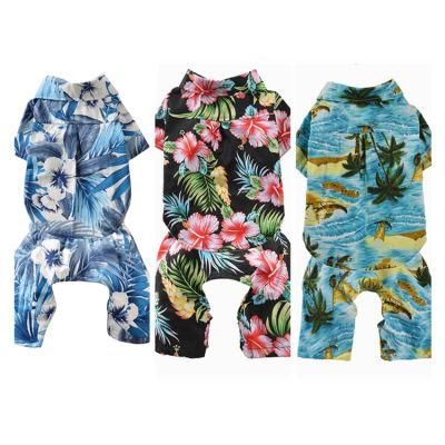 Spring Summer New Pet Shirt Hawaii Beach Cool Breathable Pet Cat Dog Clothes T-Shirt