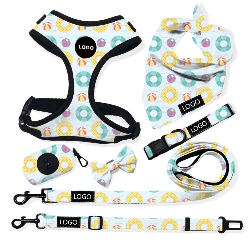 Dog Collar Custom Pattern Luxury Valentine′ S Day Dog Harness Set Ins Hottest Dog Leash OEM ODM Manufacture