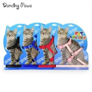 High Quality Nylon Cat Lead Harness with Leash Set