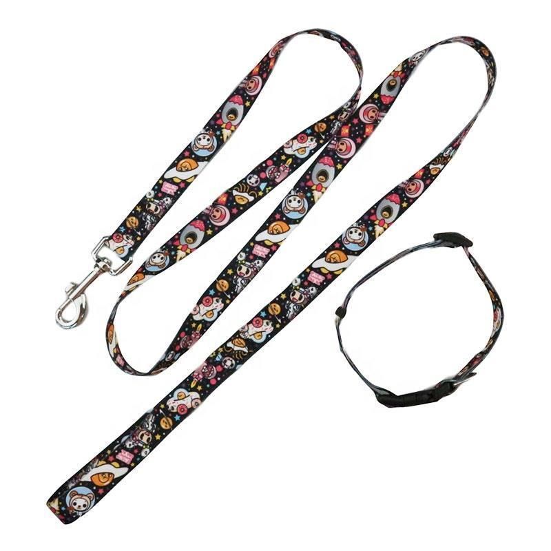 Luxury Custom Heat Transfer Sublimation Retractable Dog Leash and Collar